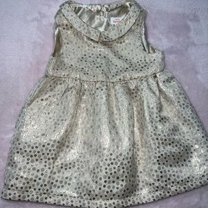Cat & Jack gold dress. 12 months. Gently used.